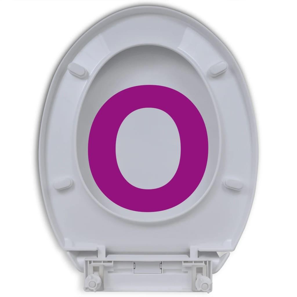 Toiletsæde med soft-close og quick release-design hvid