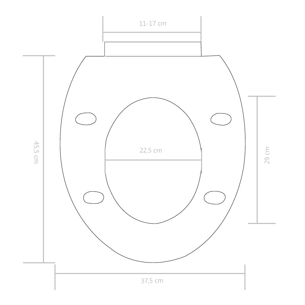 Toiletsæde med soft-close og quick release-design hvid