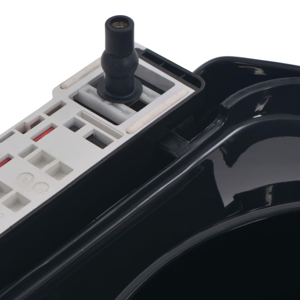 Toiletsæde med soft-close og quick release-design sort