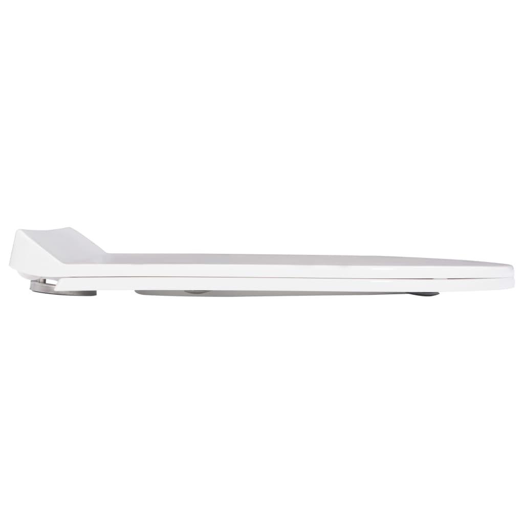 Toiletsæde med soft-close og quick release-design hvid