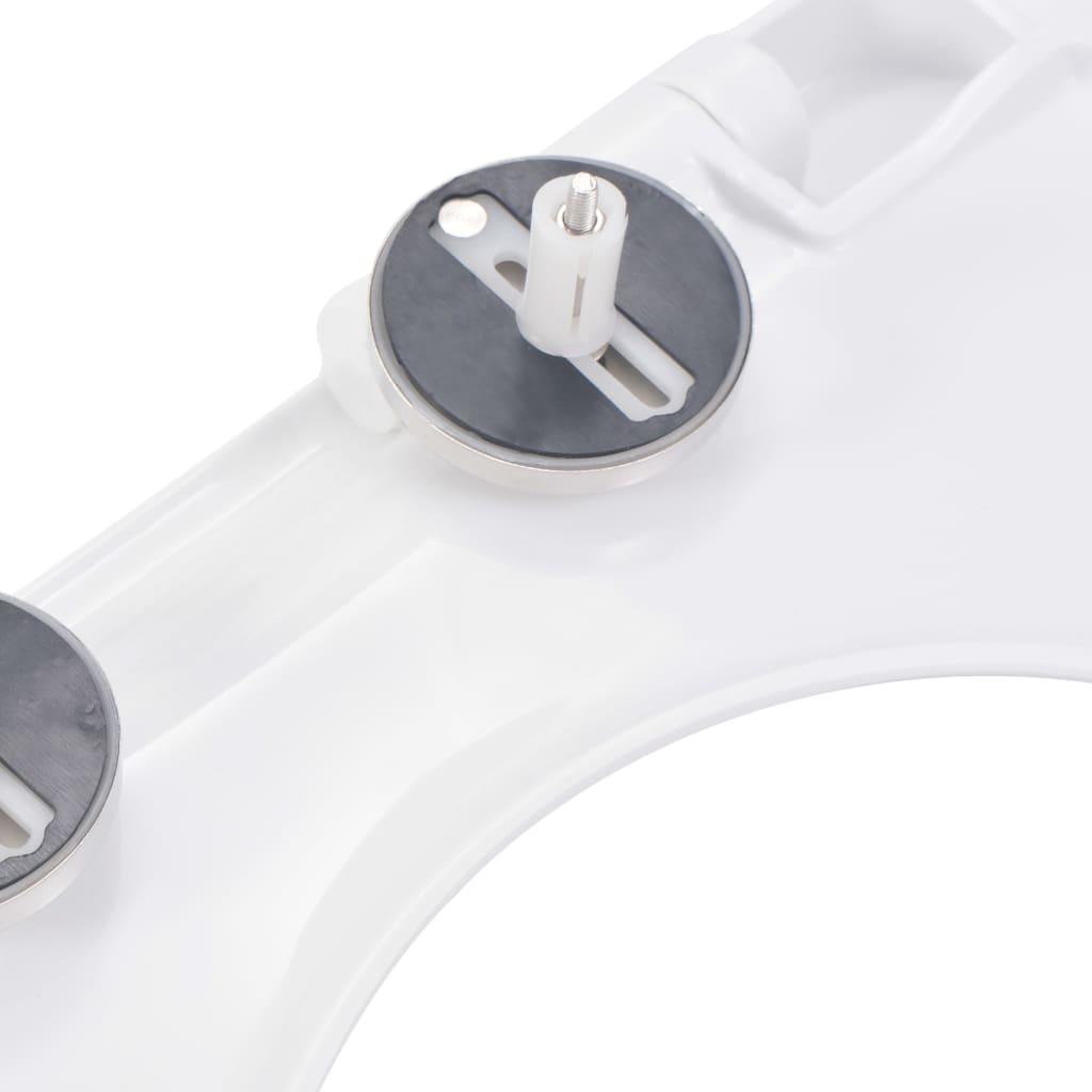 Toiletsæde med soft-close og quick release-design hvid
