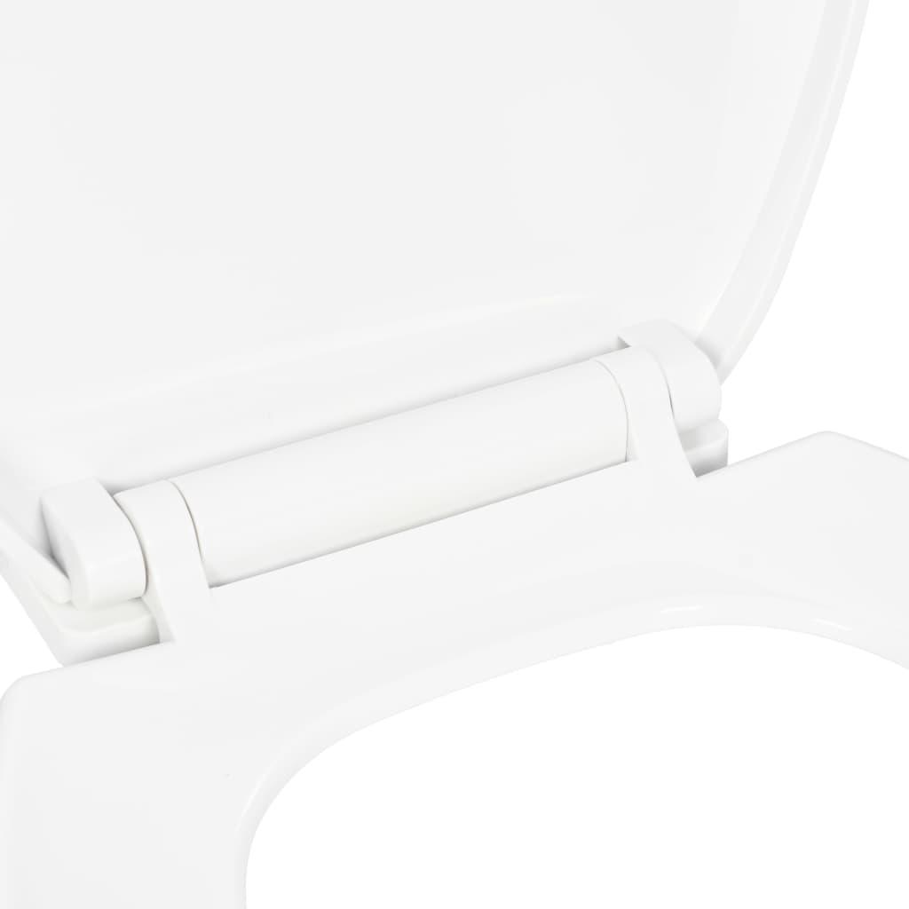 Toiletsæde med soft-close og quick release-design hvid