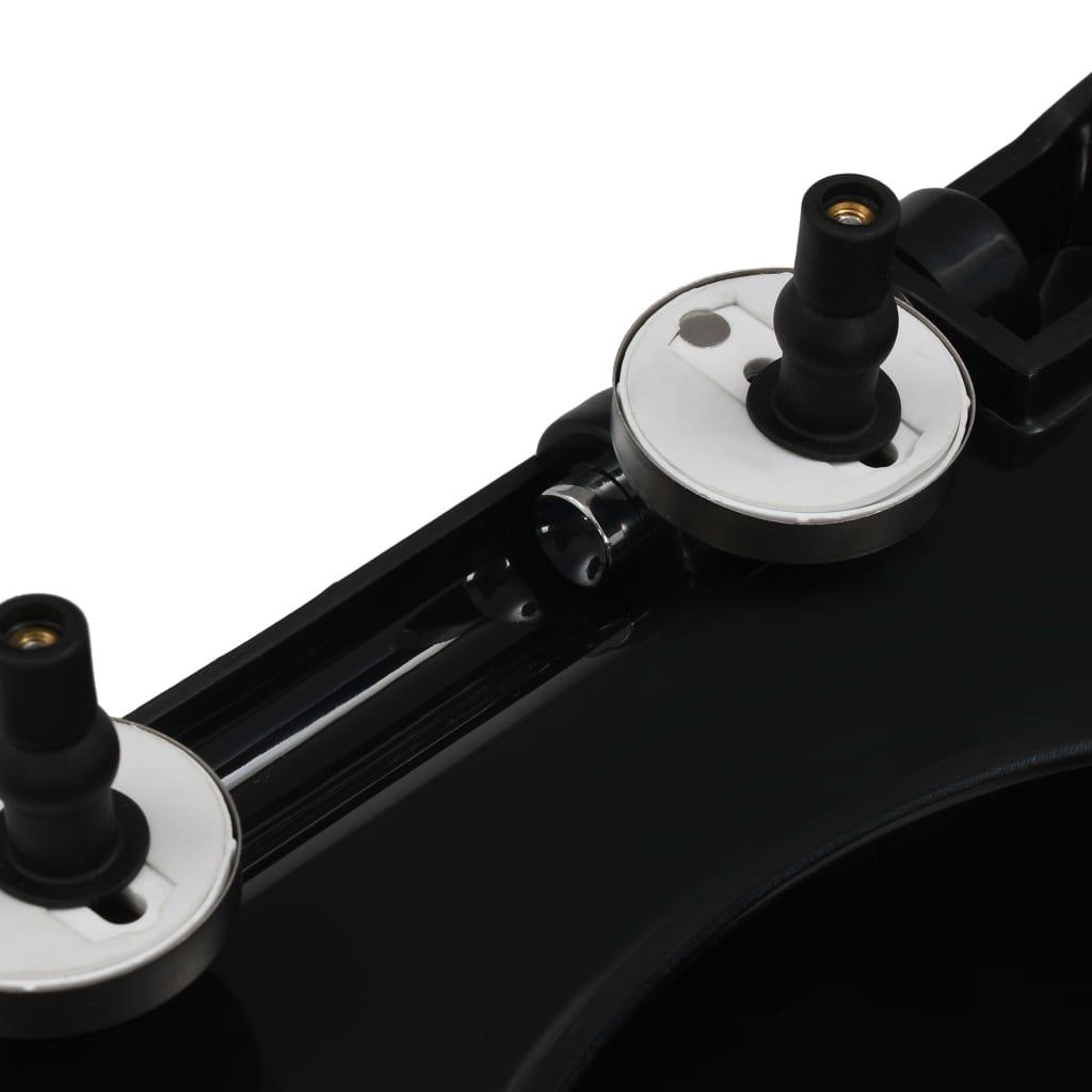 Toiletsæde med soft-close og quick release-design sort
