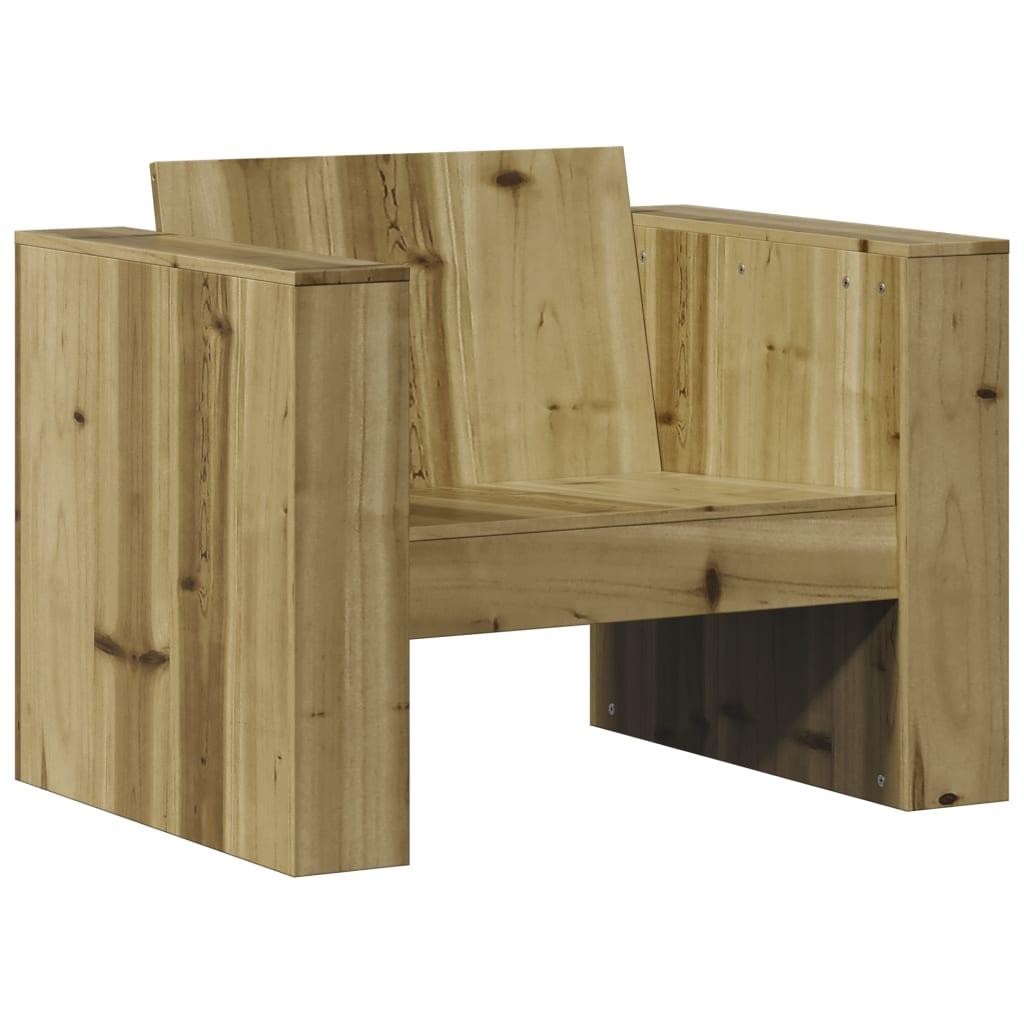 Sofastol til haven 79x60x62 cm imprægneret fyrretræ