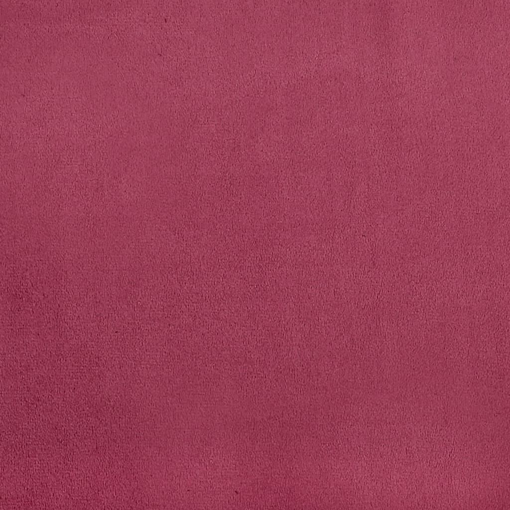 Lænestol velour vinrød