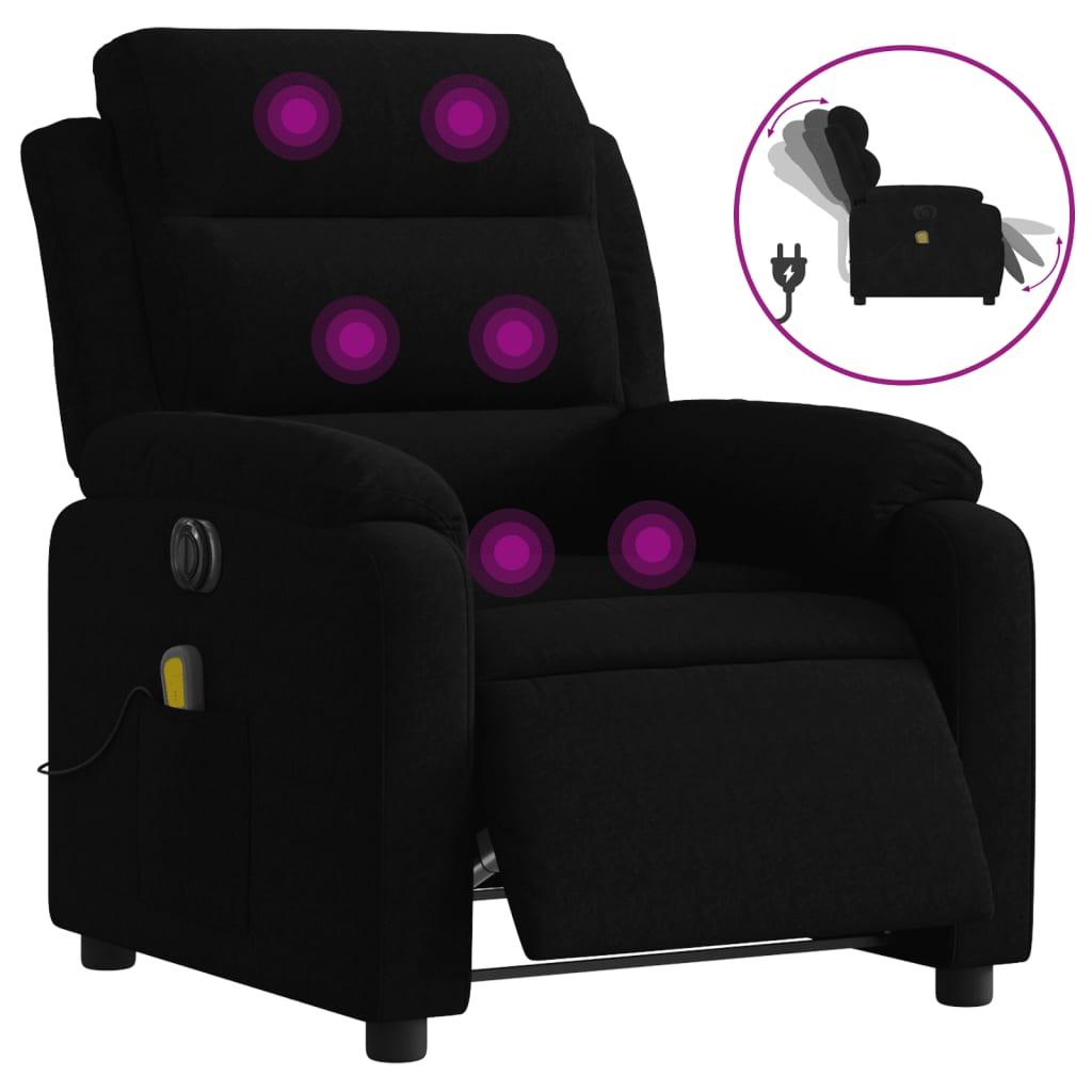 Massagestol velour sort