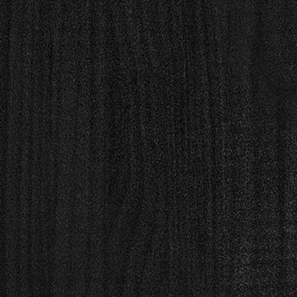 Bogreol/rumdeler 40x35x103 cm massivt fyrretræ sort