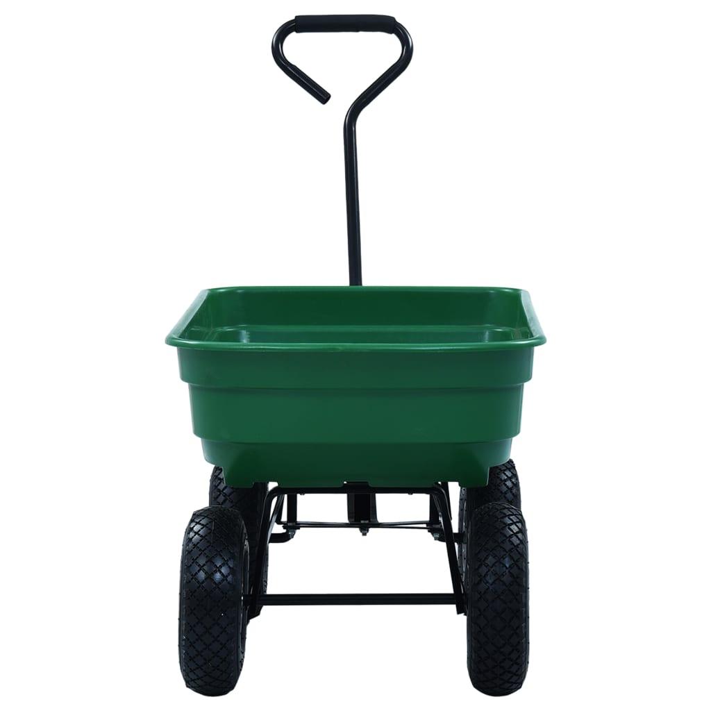Vippelig havevogn 300 kg 75 l grøn