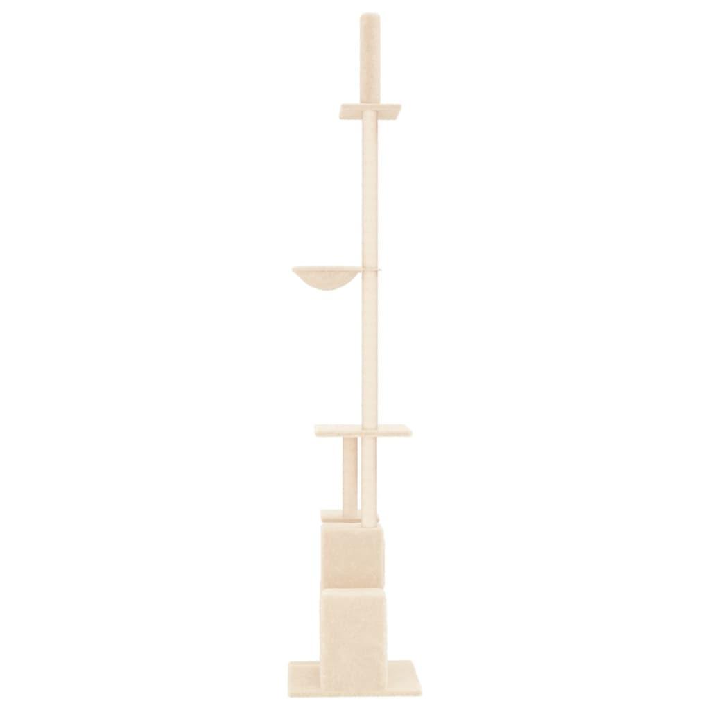 Kradsetræ fra gulv til loft 250,5-276,5 cm cremefarvet