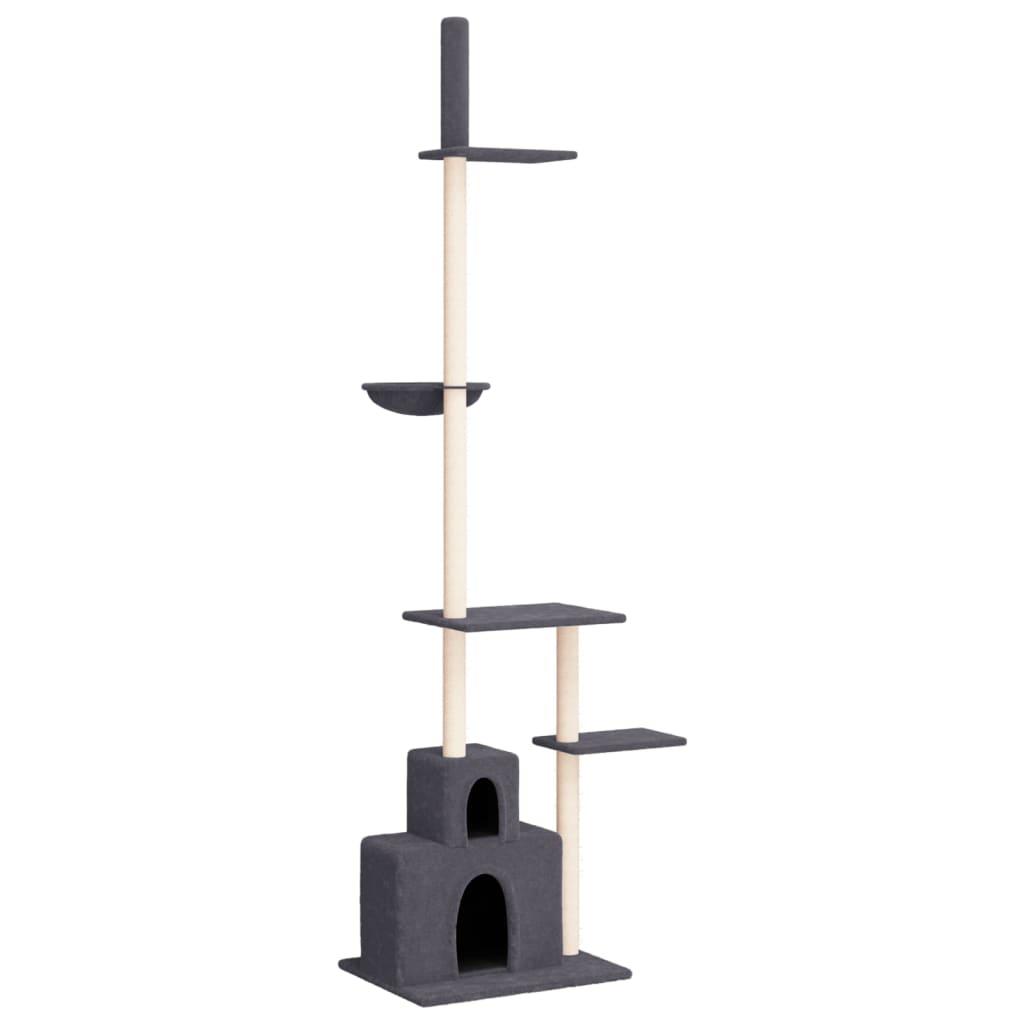 Kradsetræ fra gulv til loft 250,5-276,5 cm mørkegrå