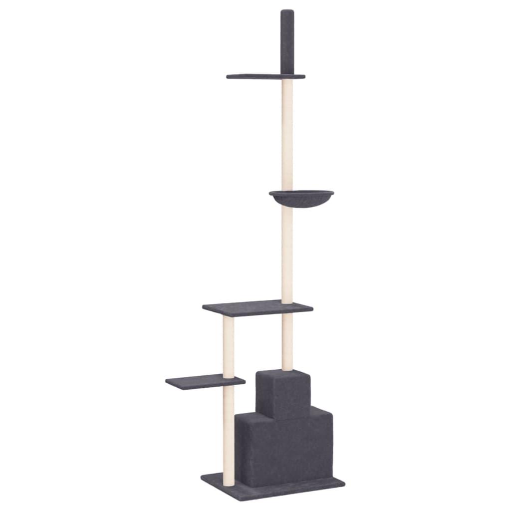 Kradsetræ fra gulv til loft 250,5-276,5 cm mørkegrå