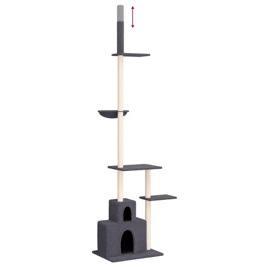 Kradsetræ fra gulv til loft 250,5-276,5 cm mørkegrå