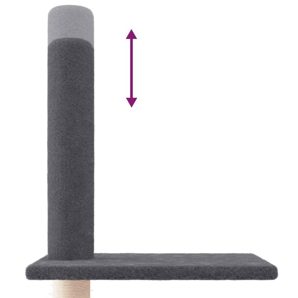 Kradsetræ fra gulv til loft 250,5-276,5 cm mørkegrå