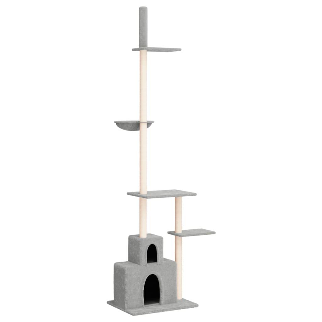 Kradsetræ fra gulv til loft 250,5-276,5 cm lysegrå