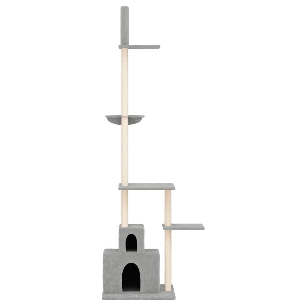 Kradsetræ fra gulv til loft 250,5-276,5 cm lysegrå
