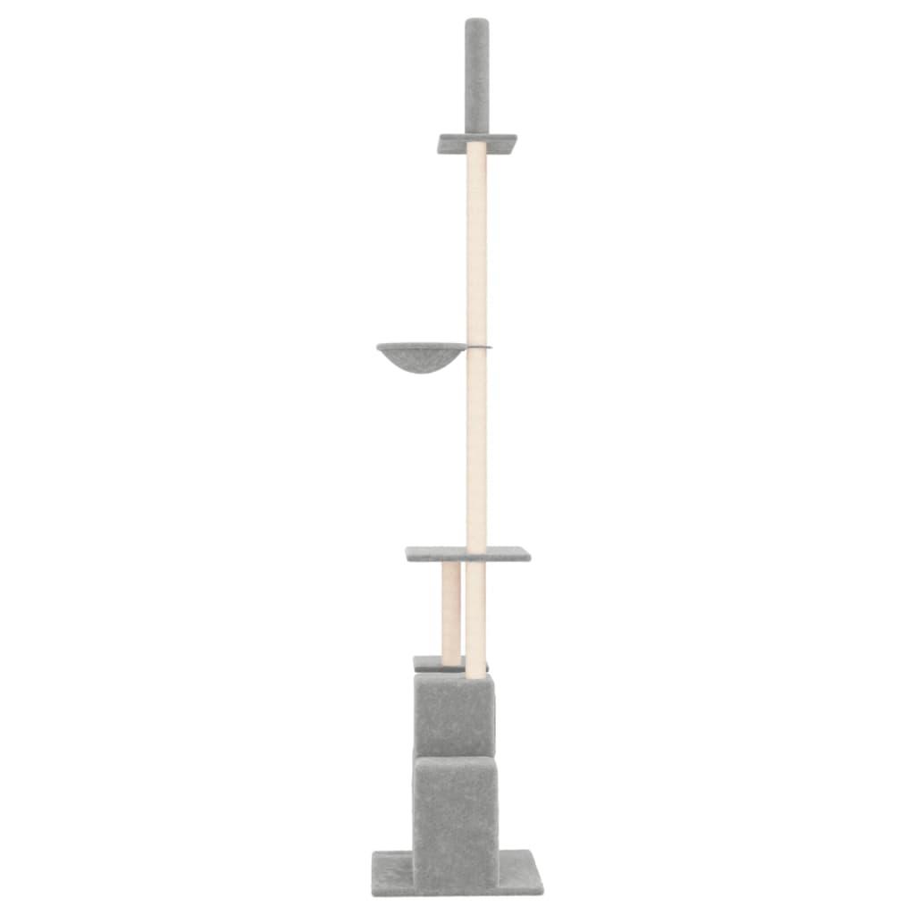 Kradsetræ fra gulv til loft 250,5-276,5 cm lysegrå