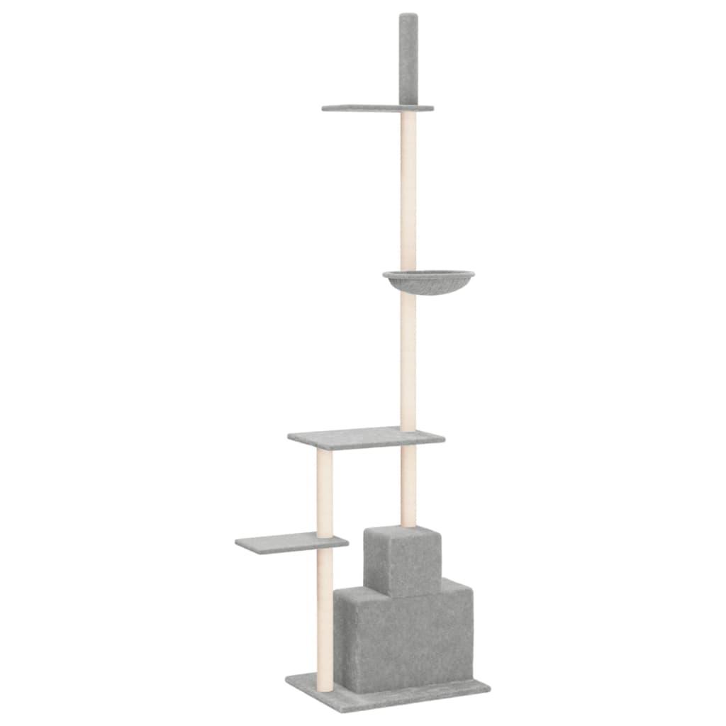 Kradsetræ fra gulv til loft 250,5-276,5 cm lysegrå