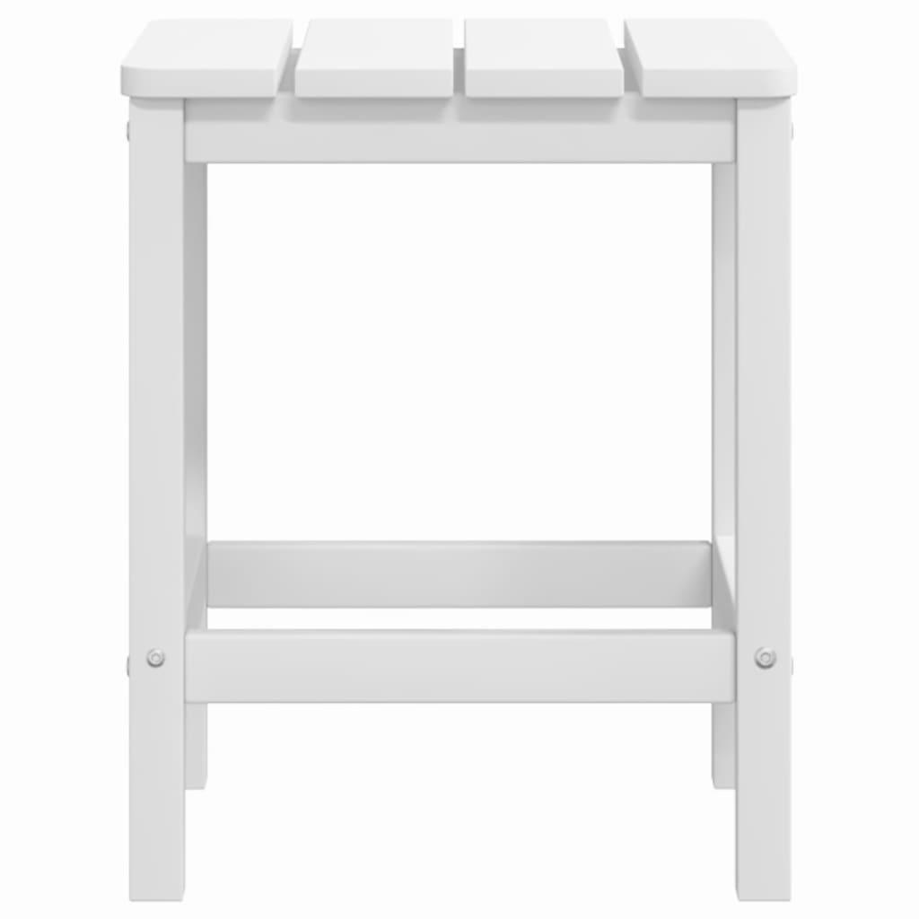 Adirondack-havebord 38x38x46 HDPE hvid