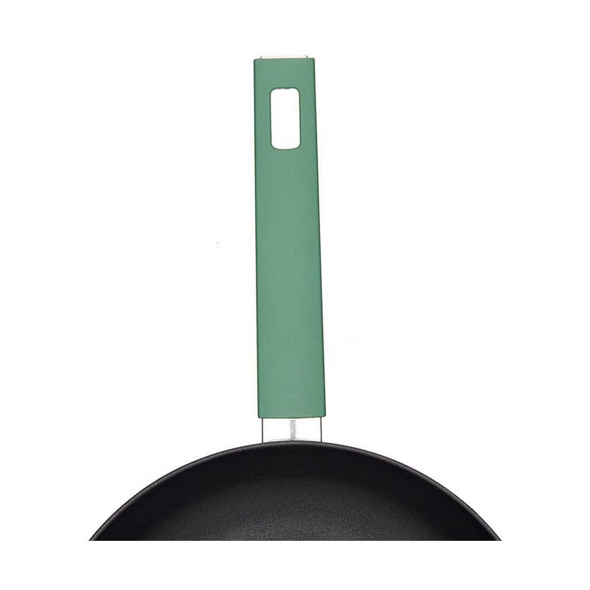 Skridsikker stegepande Sort Grøn Ø 26 cm Aluminium