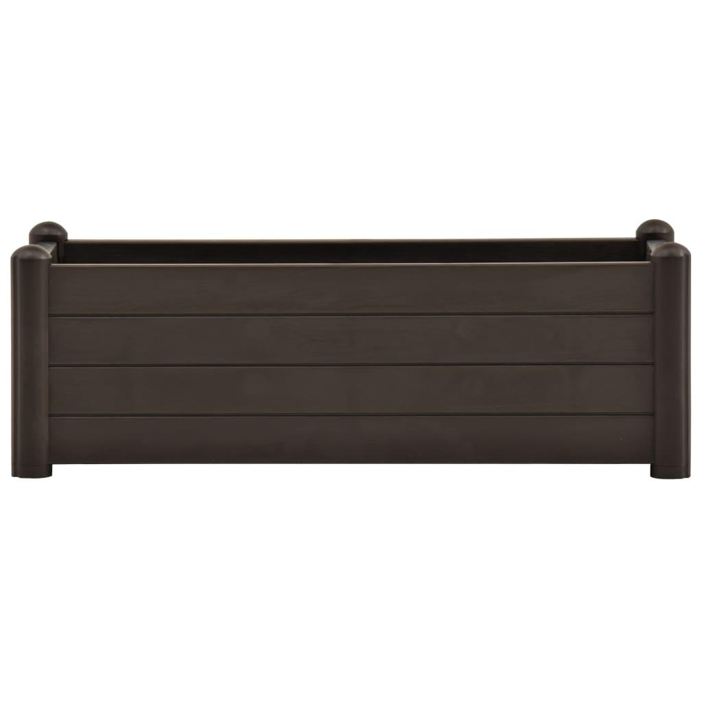 Højbed 100x43x35 cm PP mokkafarvet