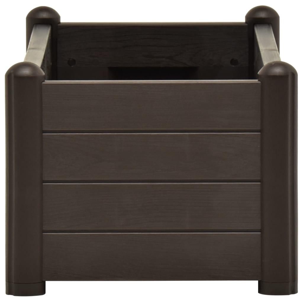 Højbed 100x43x35 cm PP mokkafarvet