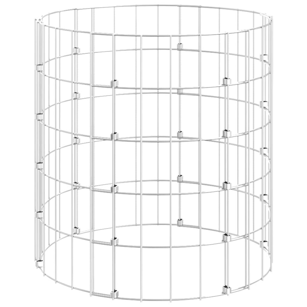 Kompostbeholder Ø50x50 cm galvaniseret stål