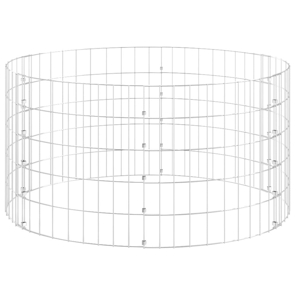 Kompostbeholder Ø100x50 cm galvaniseret stål
