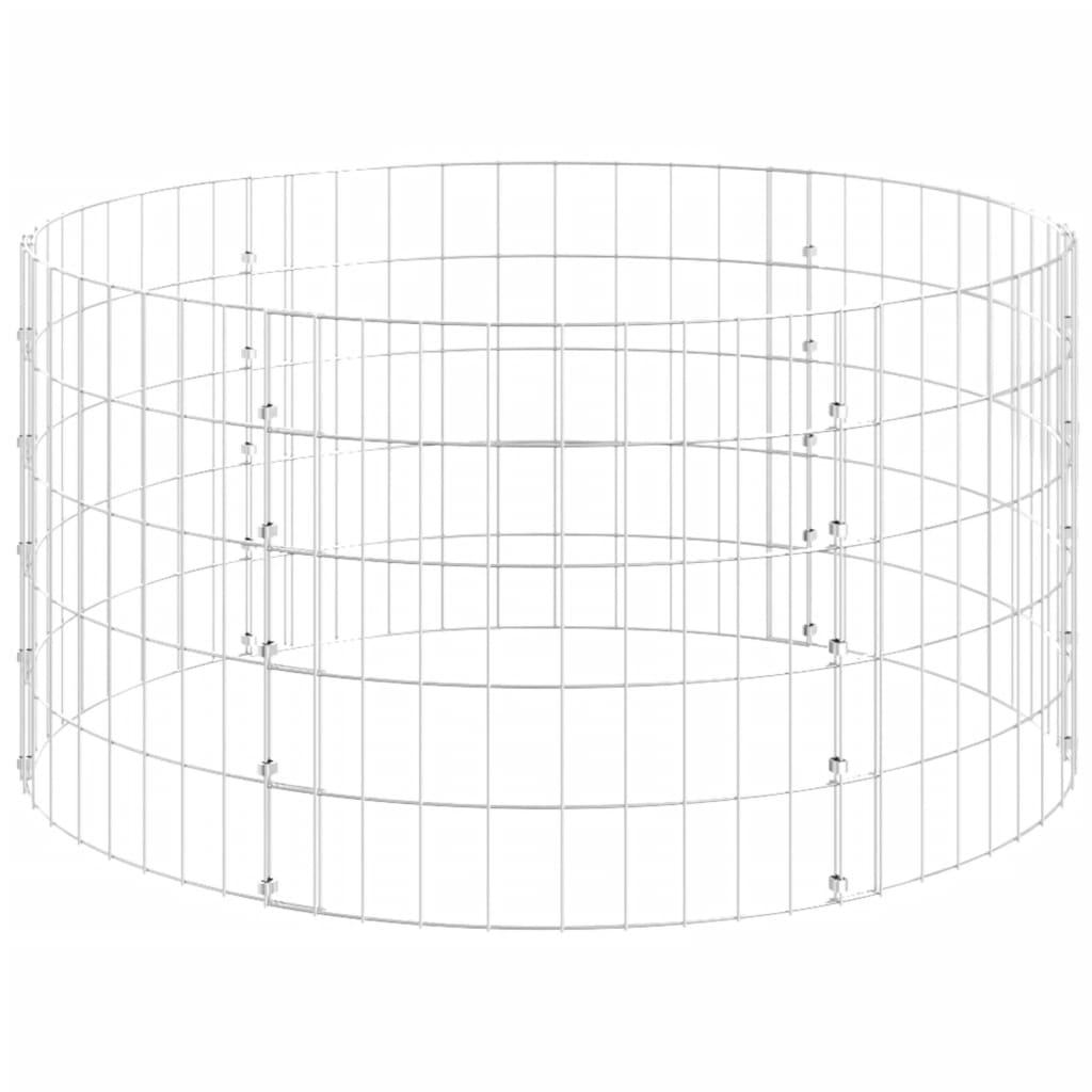 Kompostbeholder Ø100x50 cm galvaniseret stål