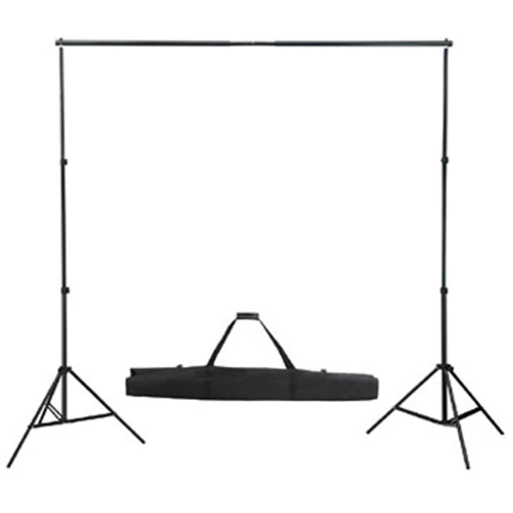 Studiosæt med grøn fotobaggrund og lamper 600 x 300 cm