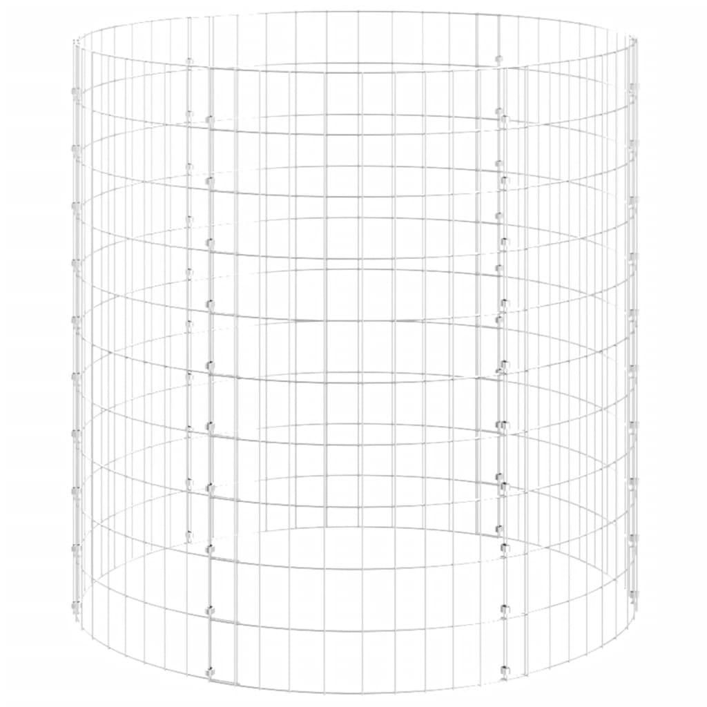 Kompostbeholder Ø100x100 cm galvaniseret stål