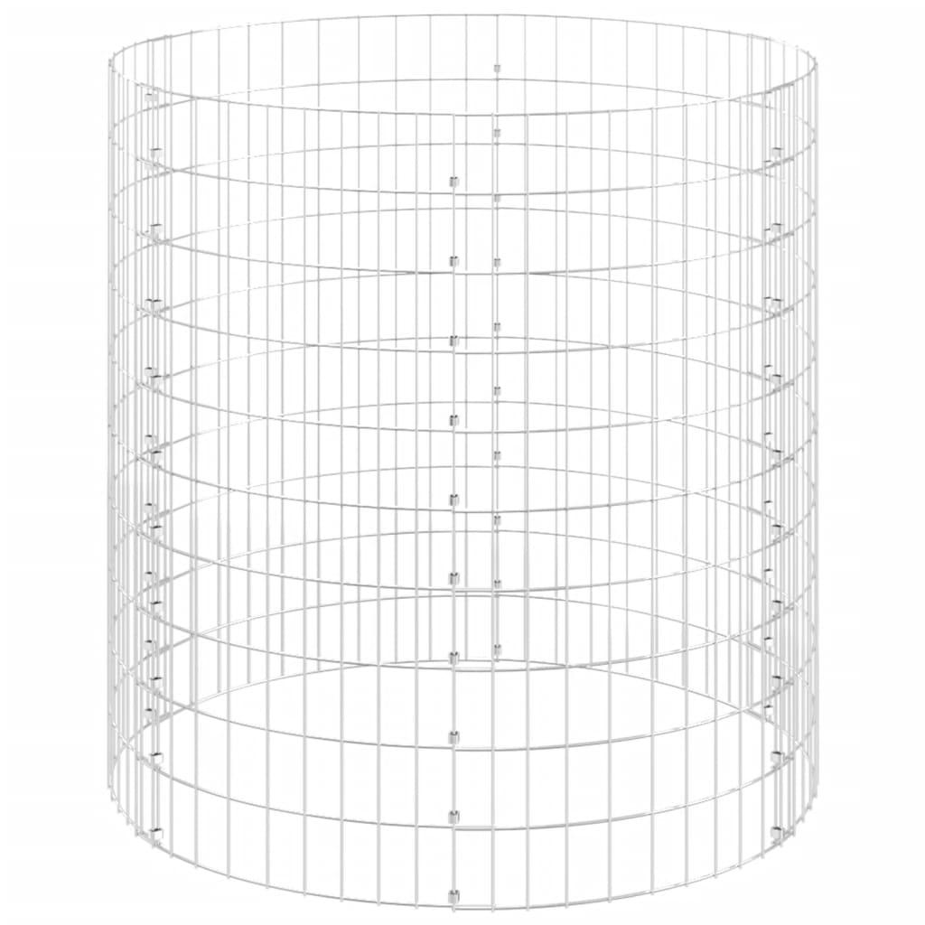 Kompostbeholder Ø100x100 cm galvaniseret stål