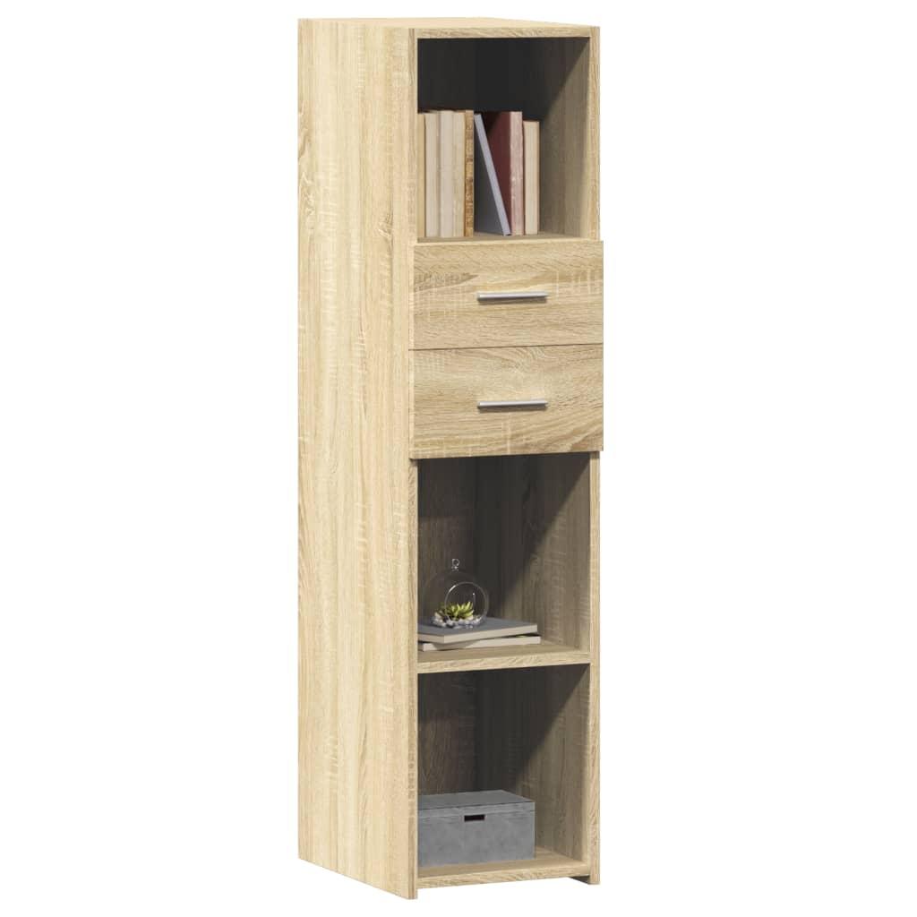Højskab 30x42,5x124 cm konstrueret træ sonoma-eg