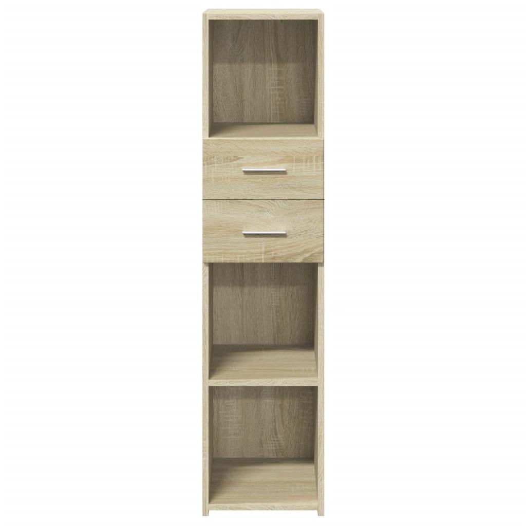 Højskab 30x42,5x124 cm konstrueret træ sonoma-eg