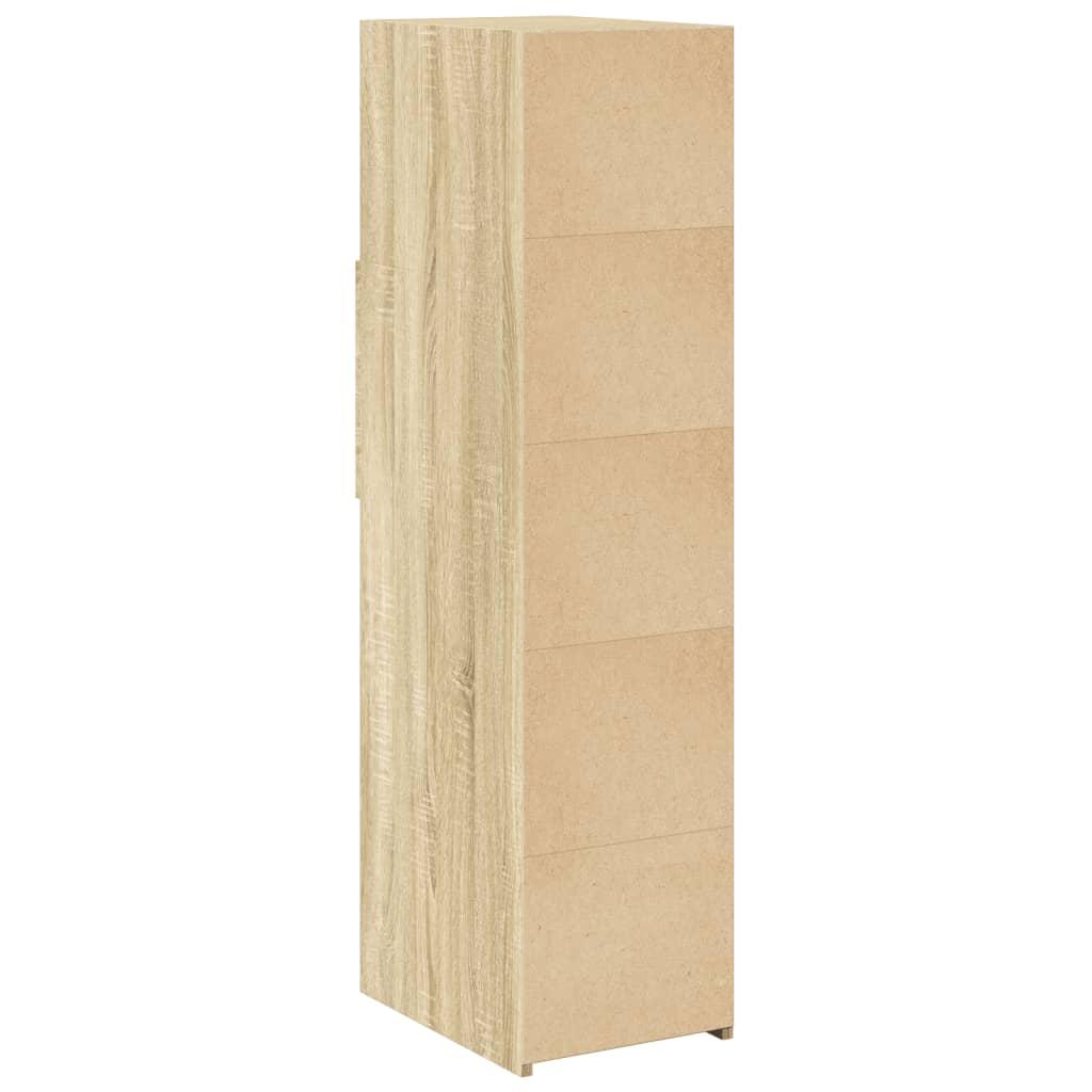 Højskab 30x42,5x124 cm konstrueret træ sonoma-eg