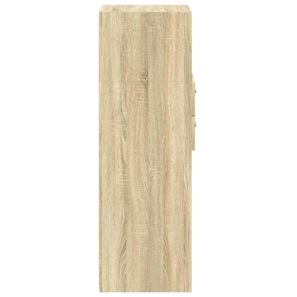 Højskab 40x42,5x124 cm konstrueret træ sonoma-eg