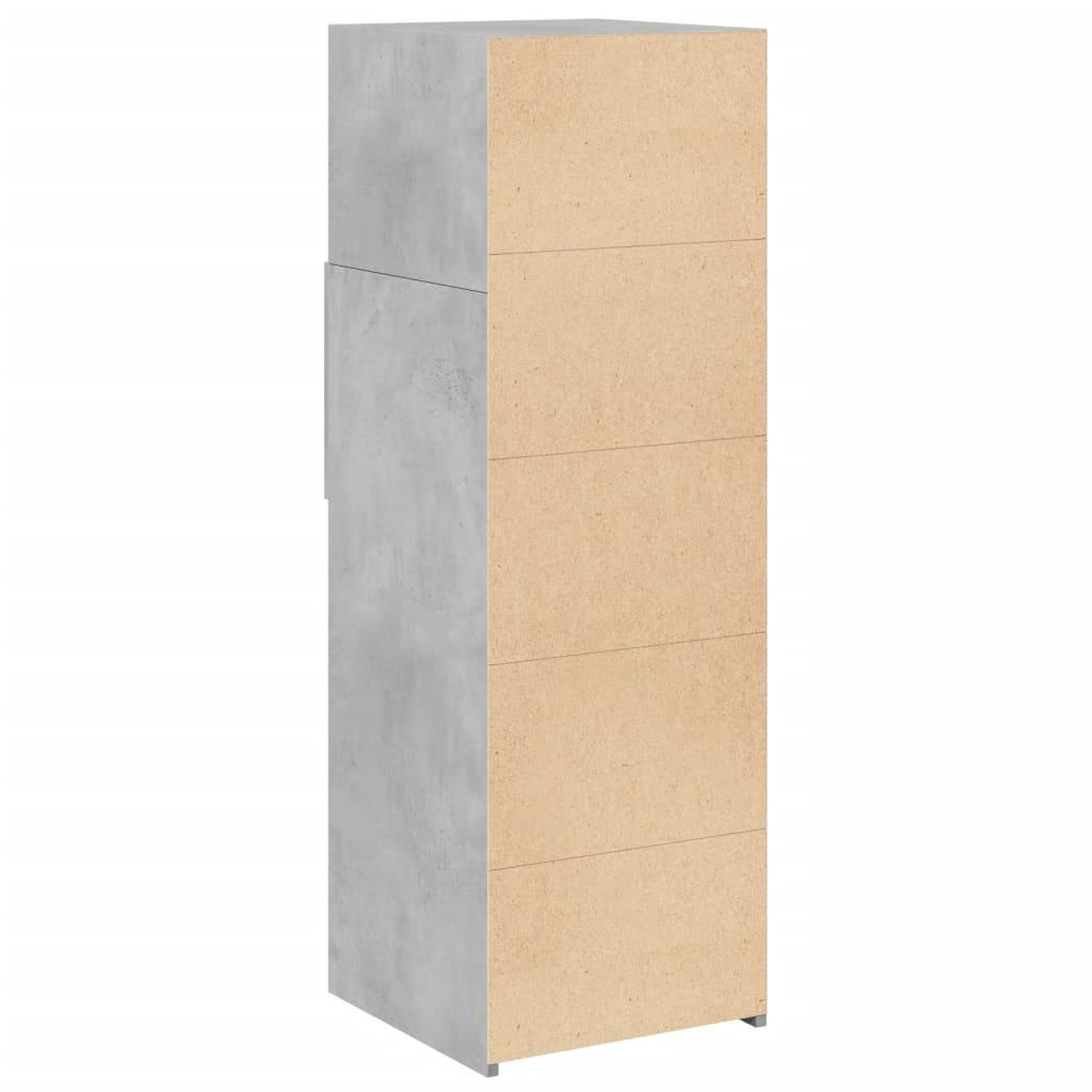 Højskab 40x42,5x124 cm konstrueret træ betongrå