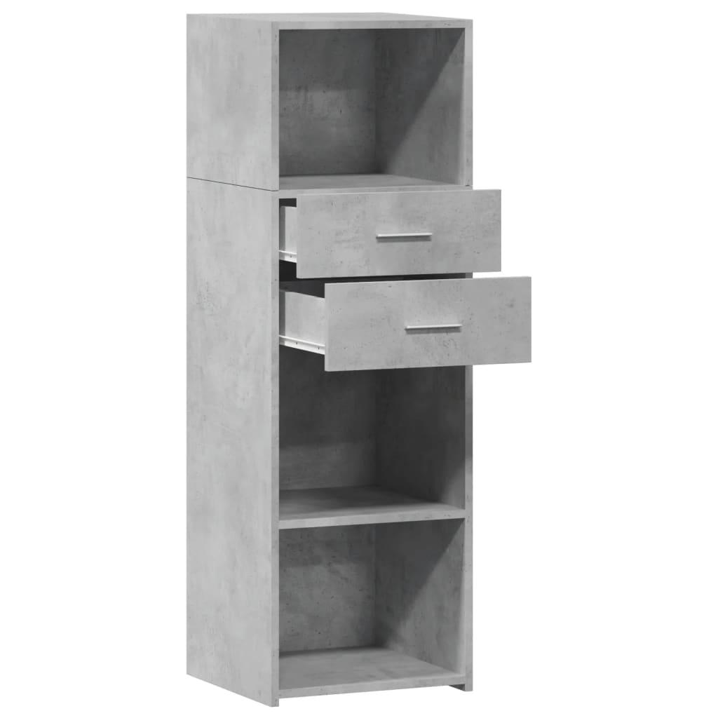 Højskab 40x42,5x124 cm konstrueret træ betongrå