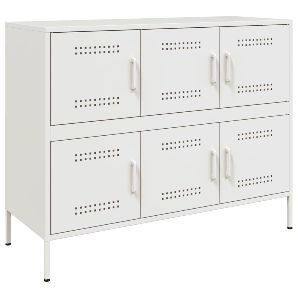 Skab 100,5x39x79 cm stål hvid