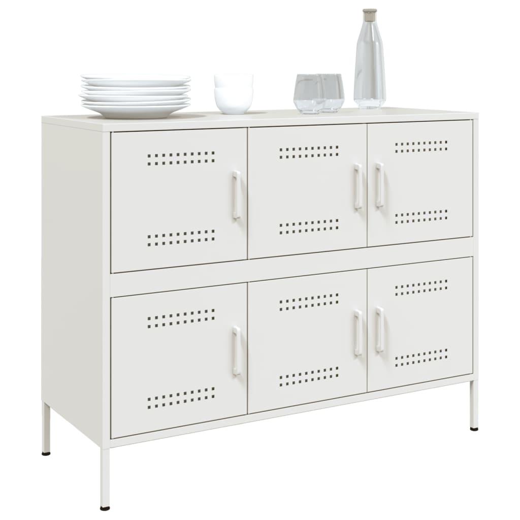 Skab 100,5x39x79 cm stål hvid