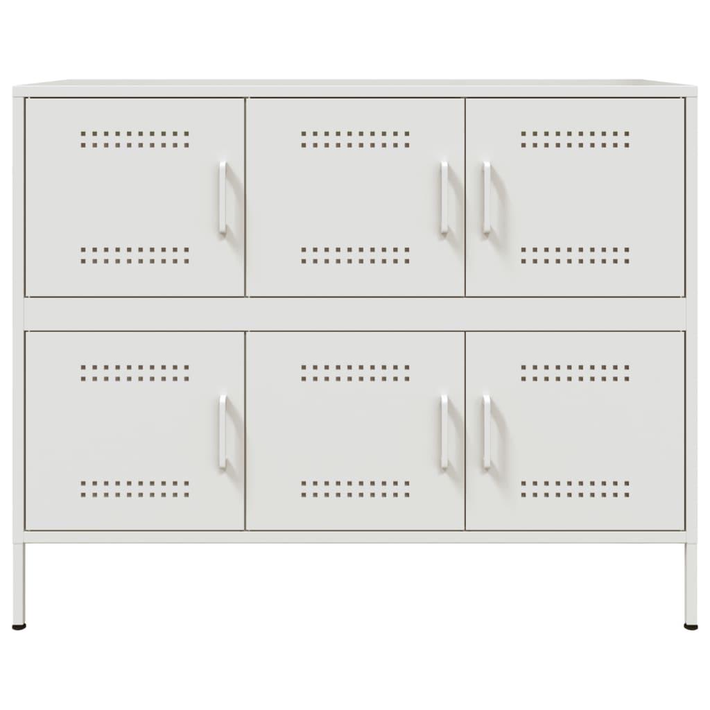 Skab 100,5x39x79 cm stål hvid