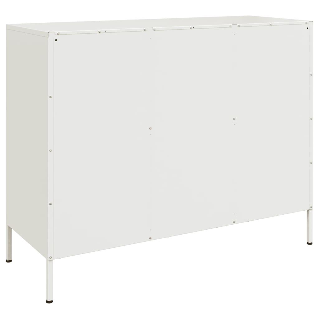 Skab 100,5x39x79 cm stål hvid