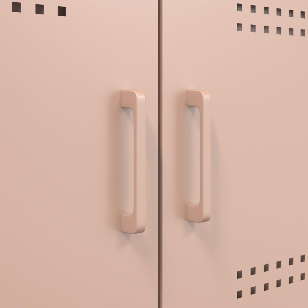 Skab 100,5x39x79 cm stål lyserød