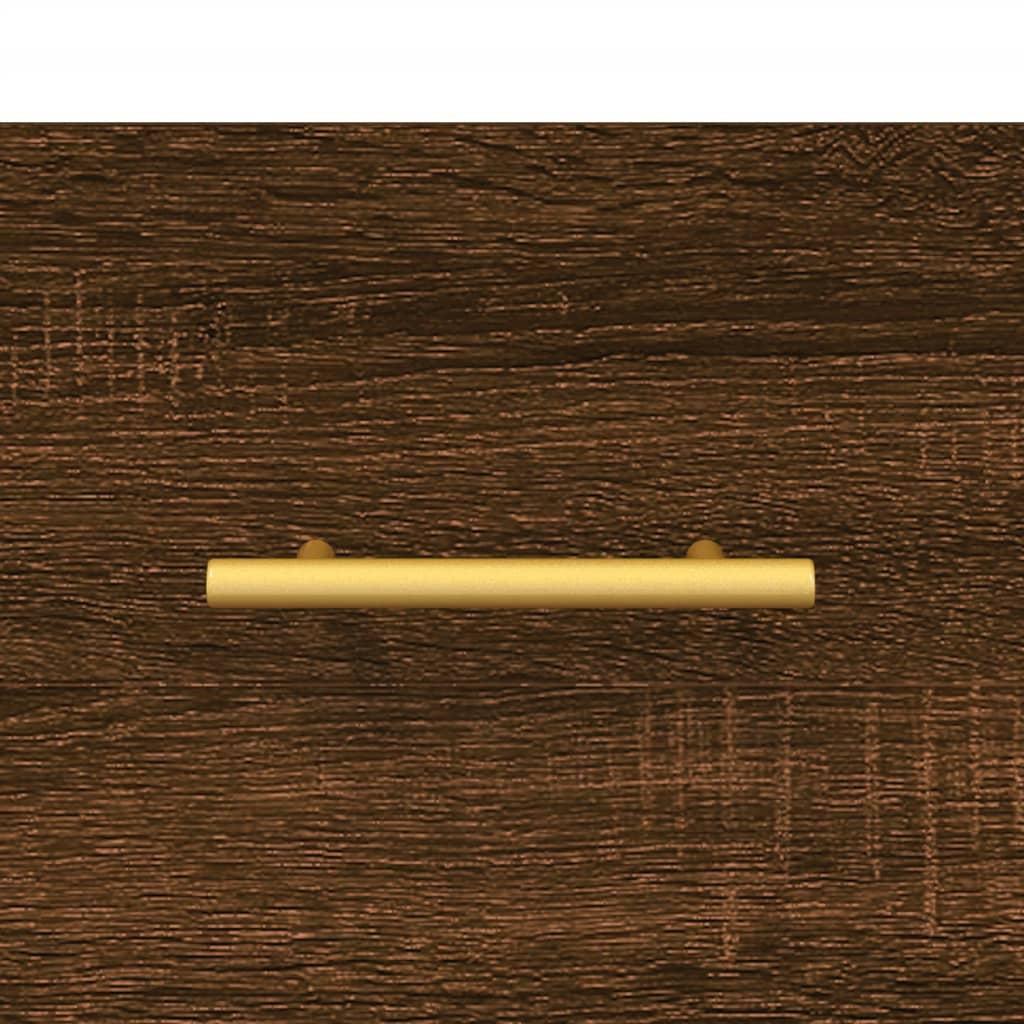 Skænk 100x36x60 cm konstrueret træ brun egetræsfarve