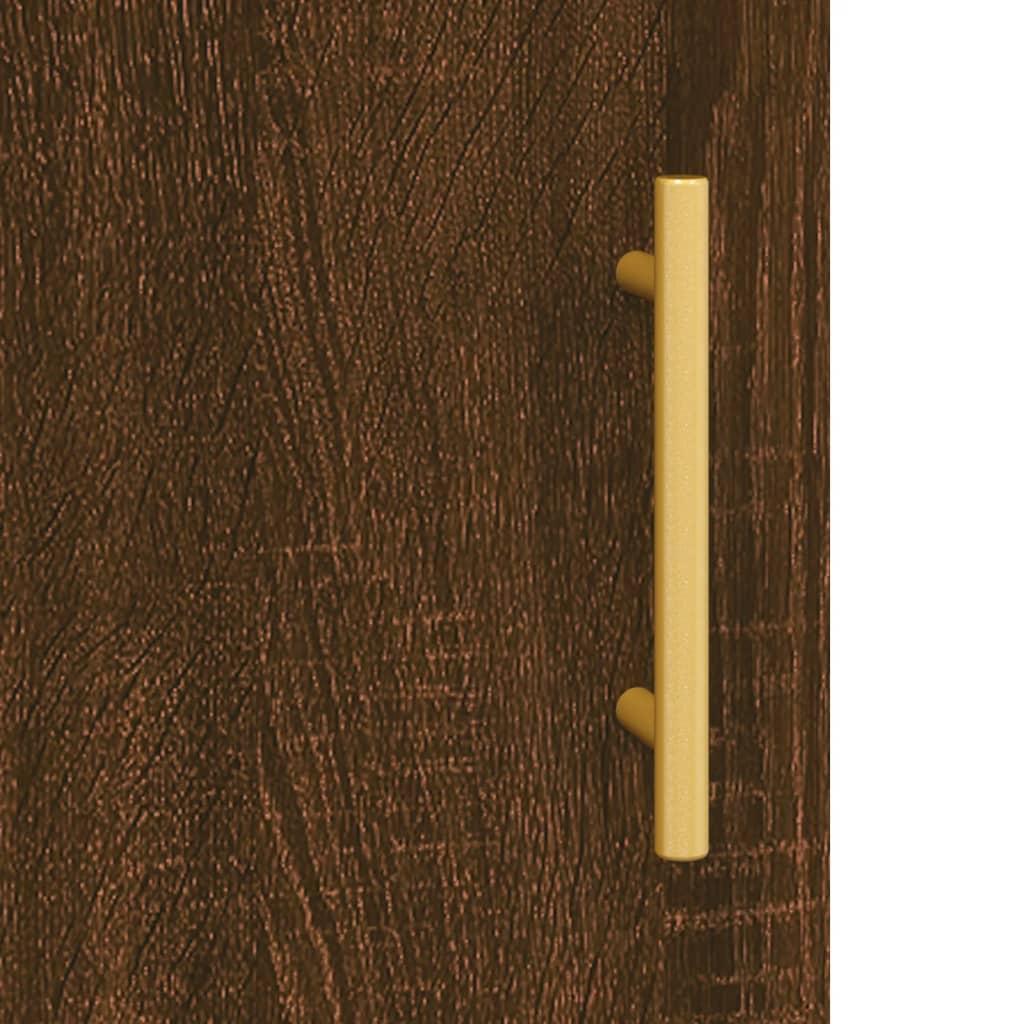 Skænk 100x36x60 cm konstrueret træ brun egetræsfarve