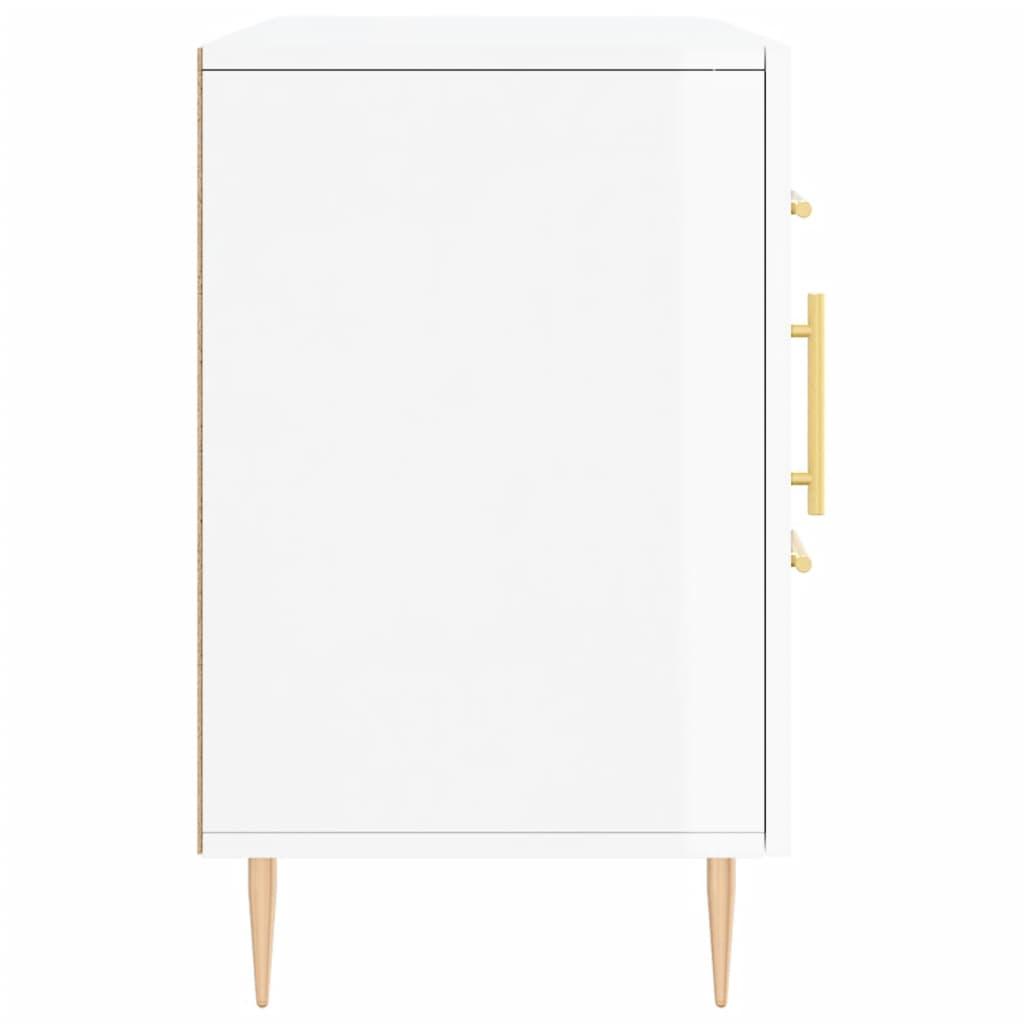 Skænk 100x36x60 cm konstrueret træ hvid højglans