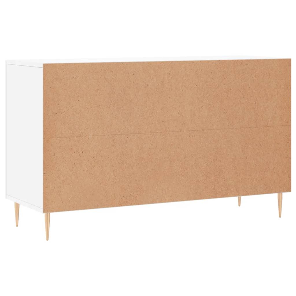 Skænk 100x36x60 cm konstrueret træ hvid højglans