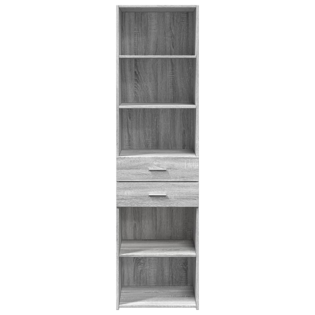 Skab 50x42,5x185 cm konstrueret træ sonoma-eg