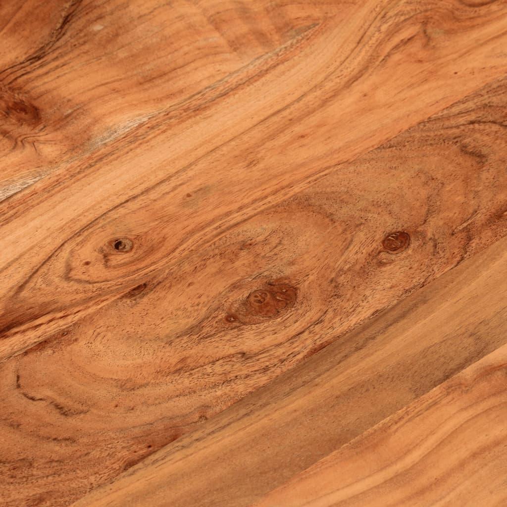 Bordplade Ø60x3,8 cm rund massivt akacietræ