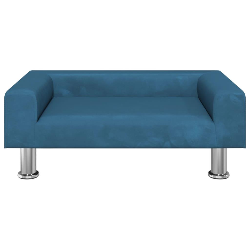 Sofa til børn 70x45x26,5 cm fløjl blå