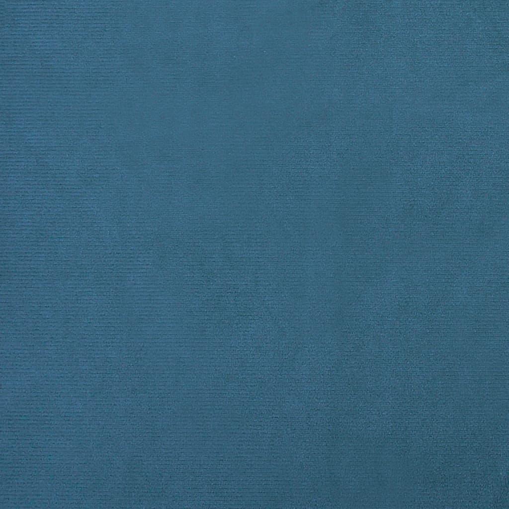 Sofa til børn 70x45x26,5 cm fløjl blå